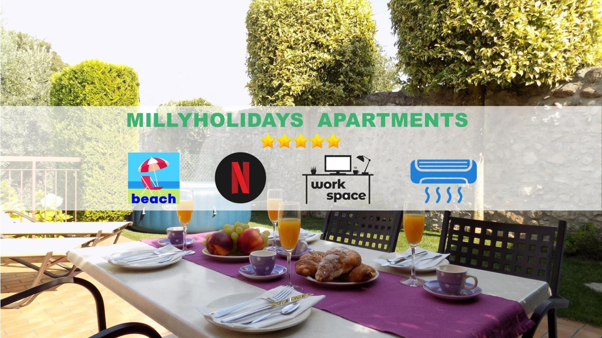Millyholidays - Apartment Lilla - Center - Nearby Beach - Private Garden - Spa Pool 巴多利诺 外观 照片